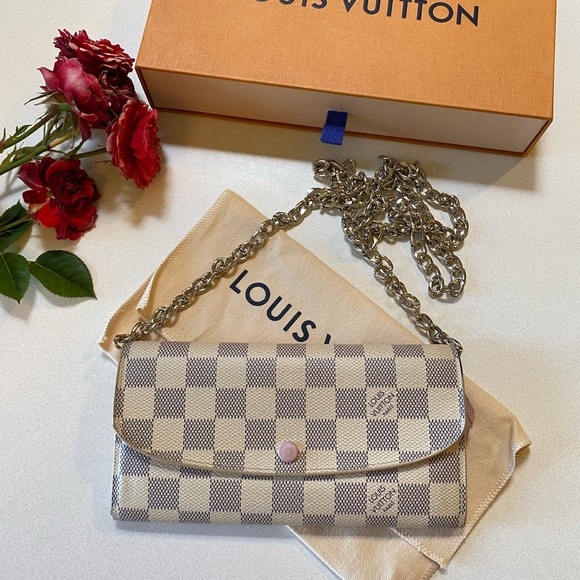 🎀LOUIS VUITTON Emilie Wallet Damier Azur - Picture 16 of 16
